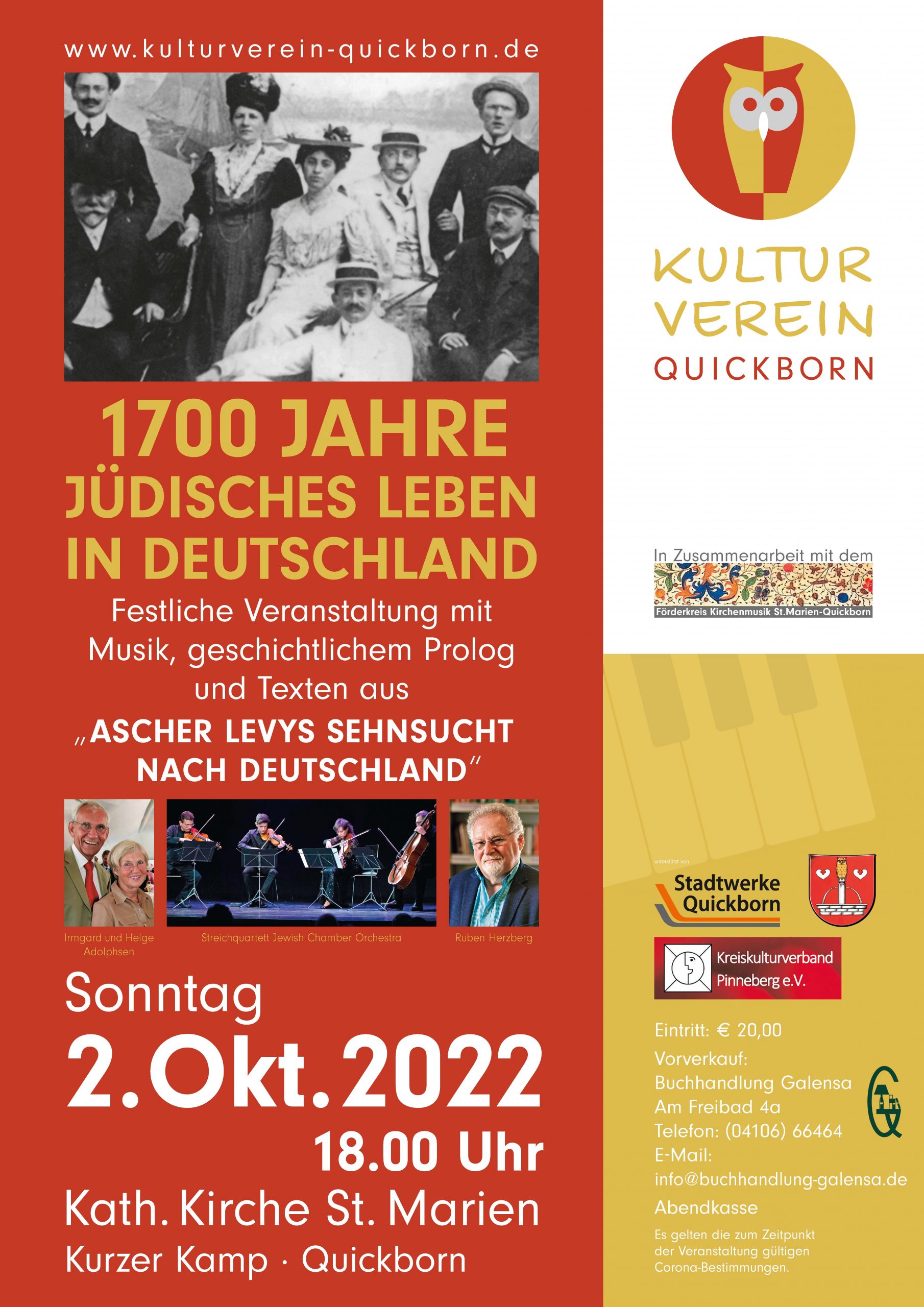 Veranstaltung: Das Jewish Chamber Orchestra Hamburg