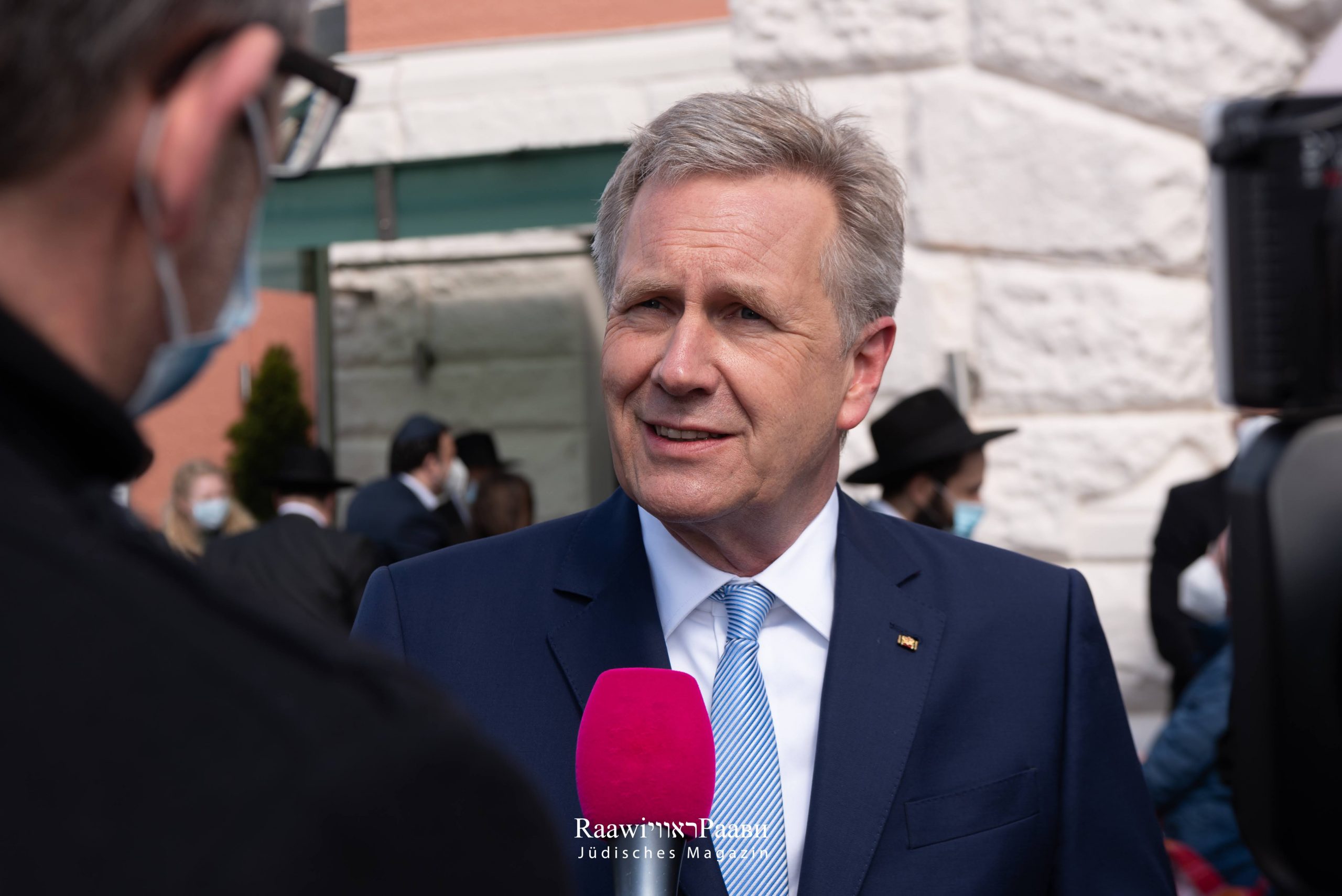 Interview mit Bundespräsidenten a.D. Christian Wulff  zum Start des Friedenswettbewerbs August 2022