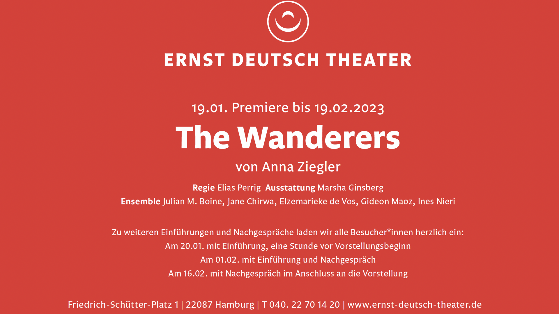 The Wanderers – eine neues Theaterstückstück von Anna Ziegler